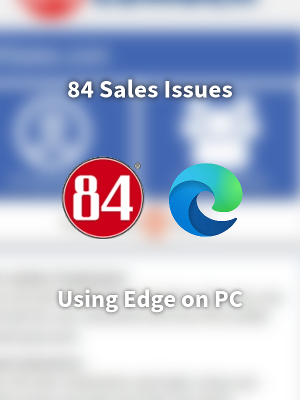 84 Sales Issues Using Edge