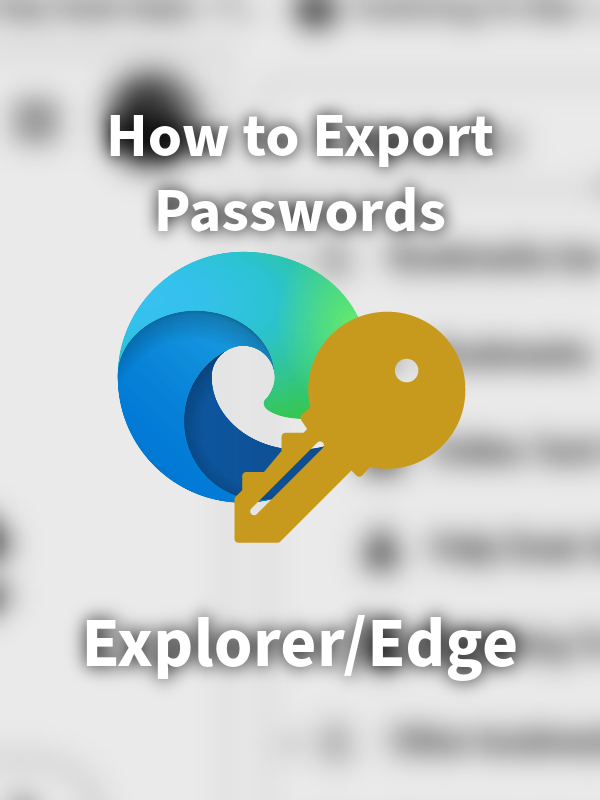 Export Edge Passwords