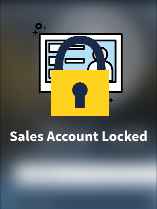 Sales account locked out