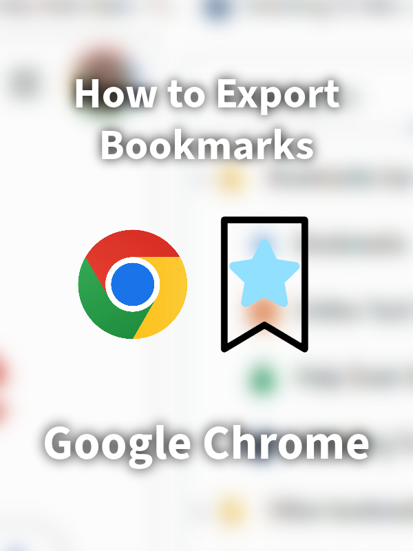 How to export bookmarks out of Google Chrome