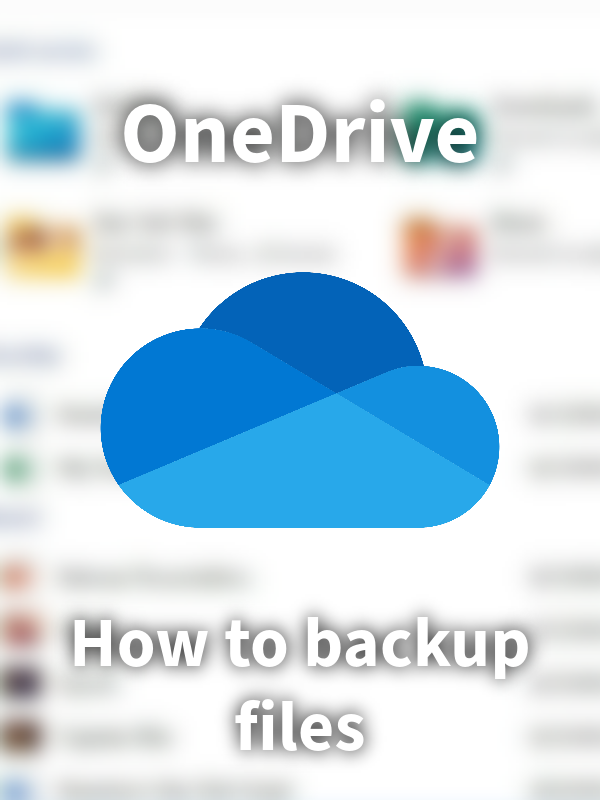 How to backup files on OneDrive