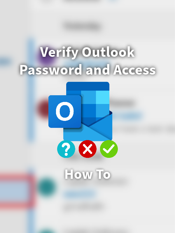 Email/Outlook Password Verification